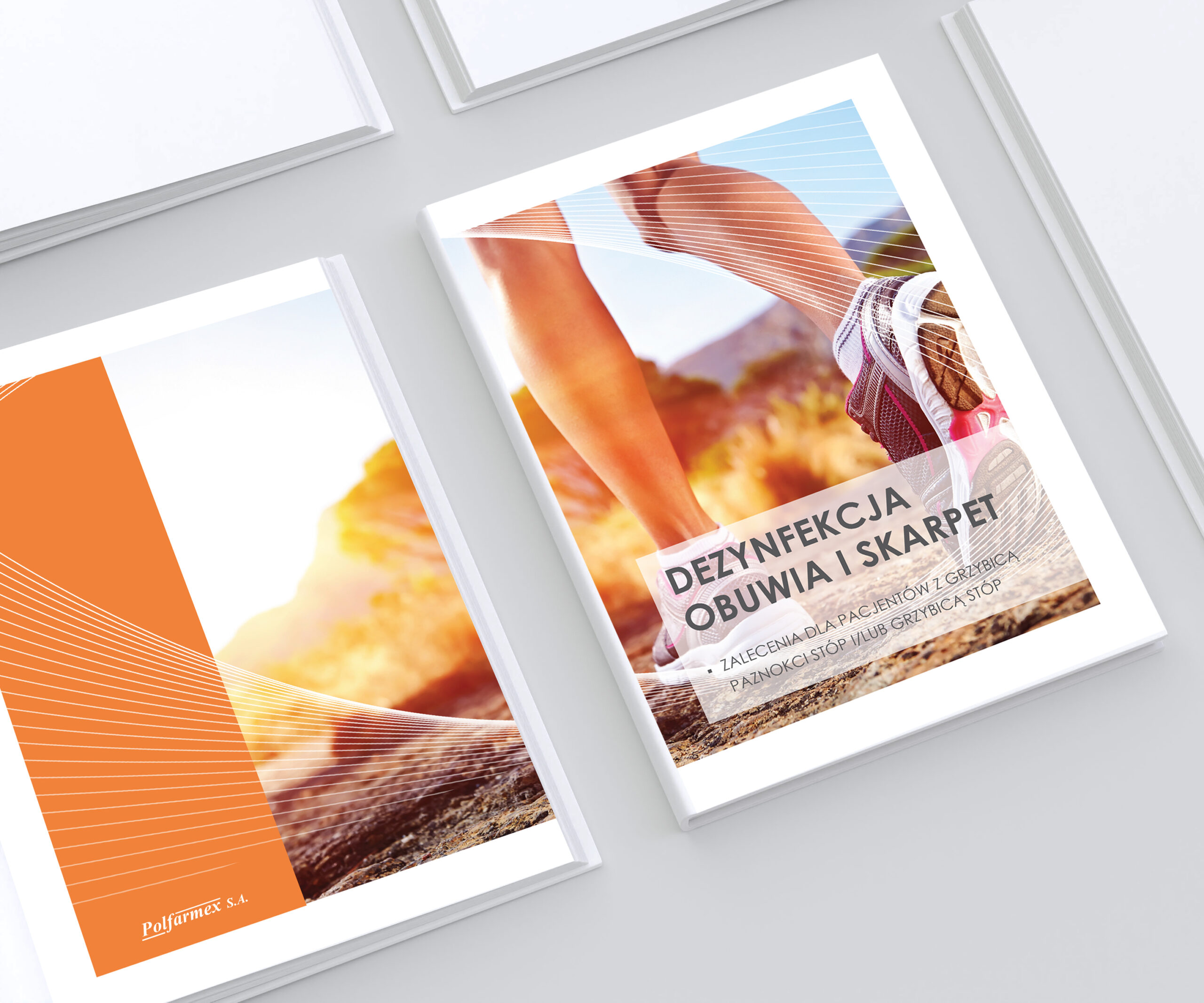 Hard cover open view book inside pages mockup